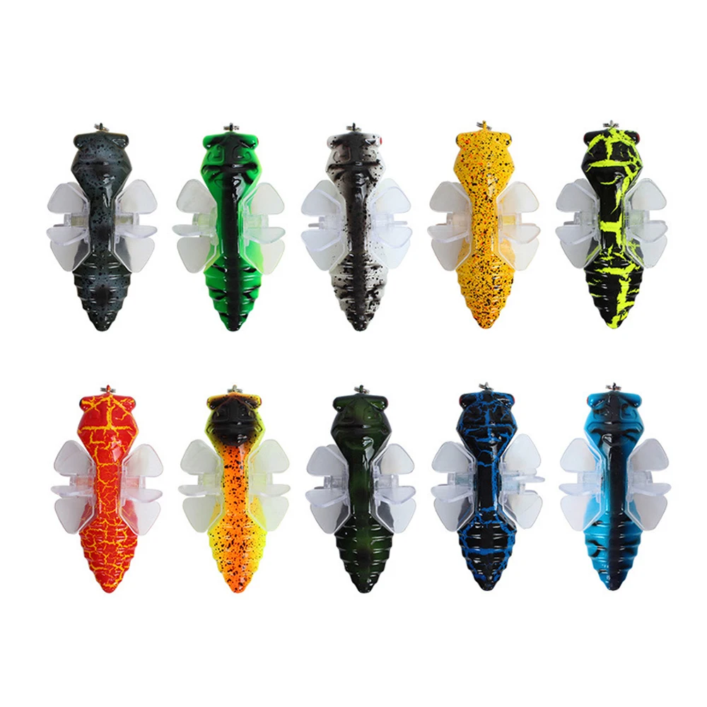 Cigarra Whopper Topwater Popper Señuelos de Pesca 7,5 cm 15,5g cebo Artificial, Wobblers giratorio hélice doble Trolling abordar - imagen 3