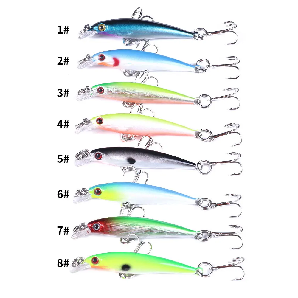 Señuelo de pesca Minnows, 5cm, 2,1g, Jerkbait, Mini Wobblers de pesca, cebo de manivela dura, Lucio Artificial, carpa, Swimbait para Lucio, trucha, 1 ud. - imagen 3