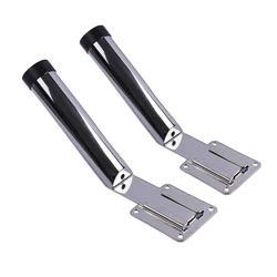 Soporte de caña de pescar de acero inoxidable, accesorio marino, extraíble, 1-1/2"