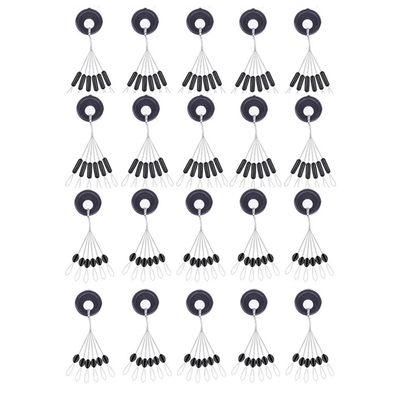 Tope de granos espaciales de resistencia en línea Vertical, accesorios de aparejos de pesca de carpa, J465, 120 unids/set por juego - imagen 3