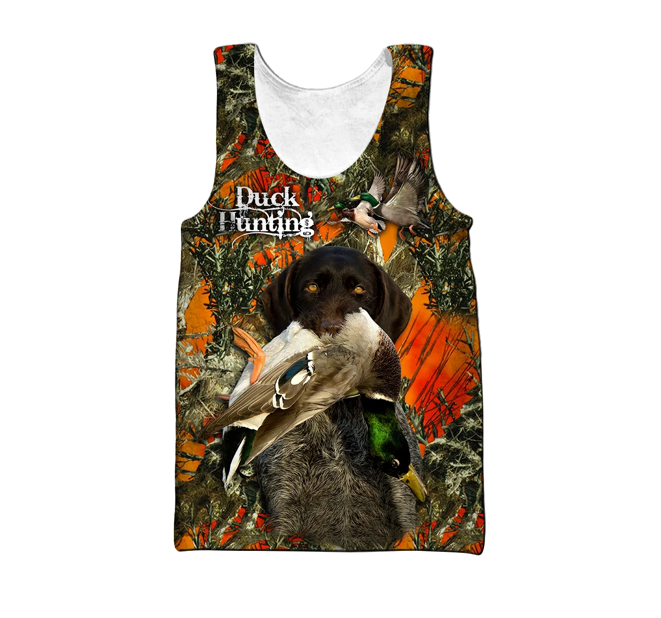 Chaleco con estampado 3D de caza de patos y ciervos para hombre, camiseta sin mangas de moda Harajuku, ropa de calle de verano, camiseta sin mangas Unisex fresca BX016 - imagen 4