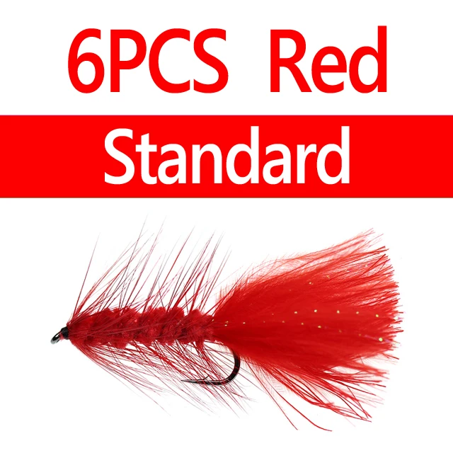 6pcs Standard Red