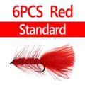 6pcs Standard Red