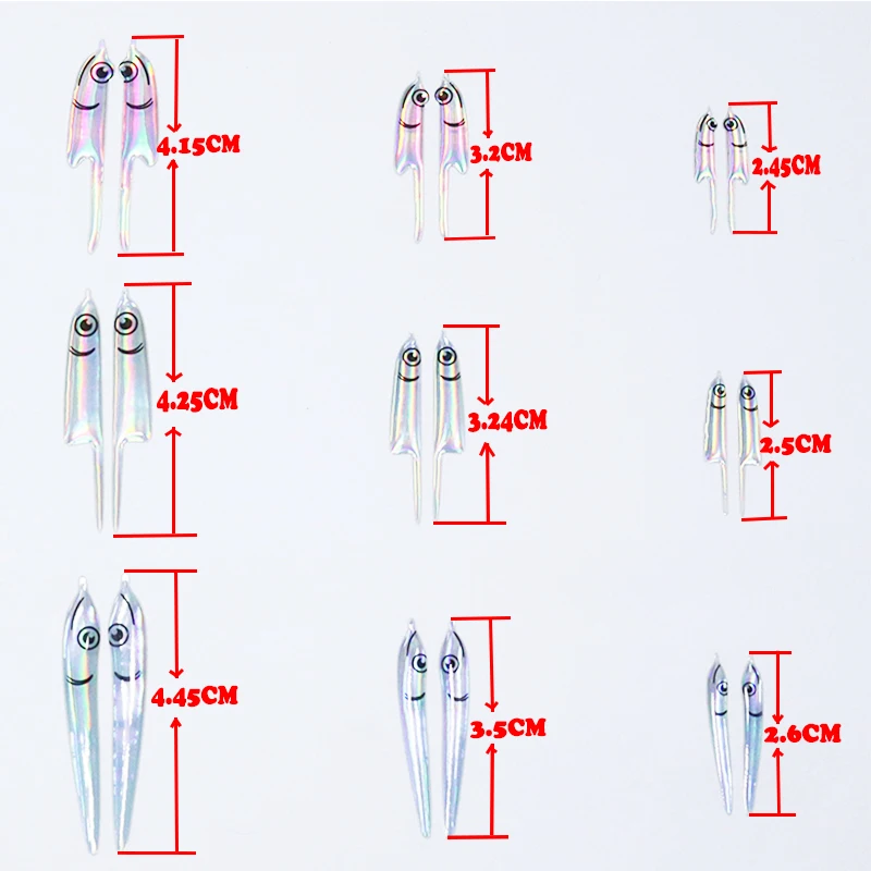 Nuevo Caliente 72 pares de tamaño pequeño atado de moscas baitfish streamer hombros fleye lámina lurefish máscaras 4 #   Materiales para atar anzuelos de agua salada - imagen 2