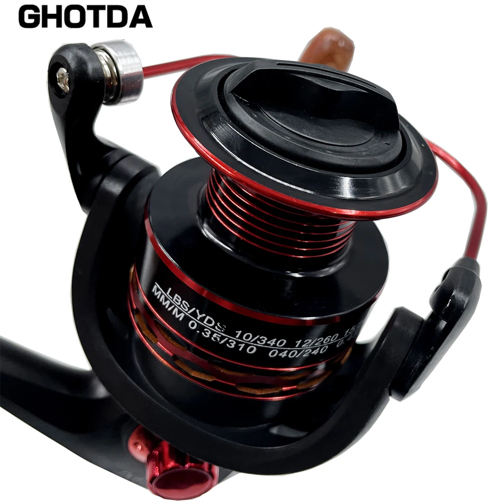 GHOTDA-carrete de vaso de alambre de aleación de aluminio clásico, serie Jx 1000, 2000, 3000, 4000, 6000, 7000, 5,5: 1 - imagen 2