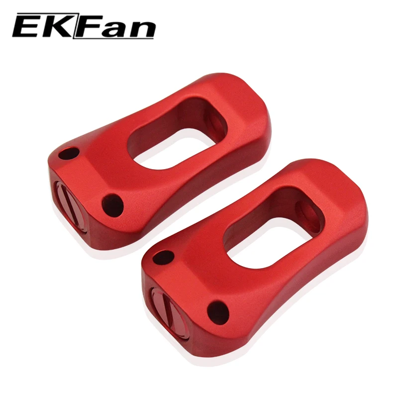 EKFan-perilla de mango de carrete de aleación de aluminio, accesorio con diseño hueco para carrete giratorio de fundición de cebo, 2 unidades - imagen 2