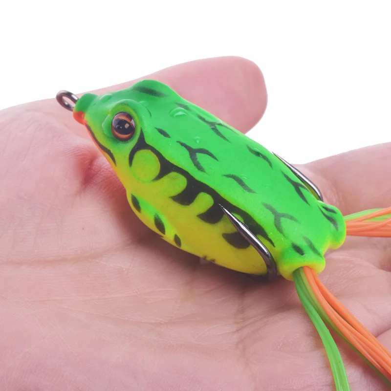 Anzuelos con forma de rana, 6g, 9g, 12g, anzuelos blandos con forma de rana Minnow, manivela Wobbler para pesca con mosca, cebo de tubo blando, aparejos de pesca japoneses, 1 ud. - imagen 3