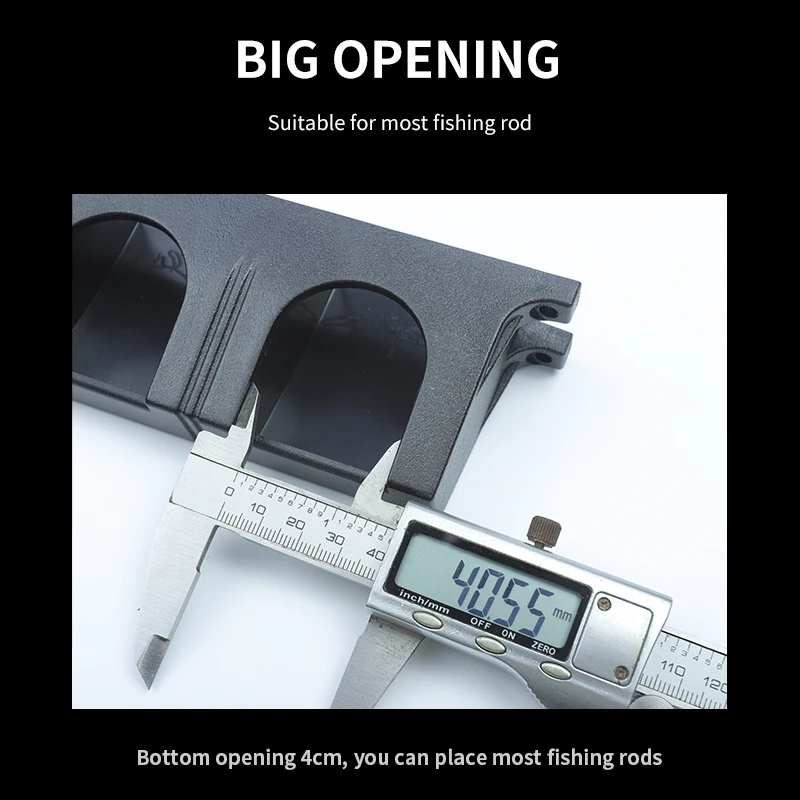 LINNHUE-estante de 6 varillas para caña de pescar, soporte de exhibición, organizador, montaje de aparejos de pesca - imagen 4