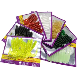 Gusano Fluor 6-7cm – Cebo nocturno para lubina