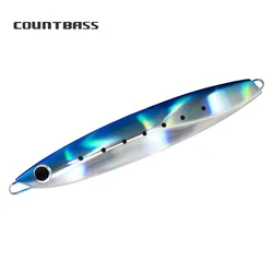 COUNTBASS Señuelos de Pesca Jigging 60g 80g 100g 120g 150g, plantillas deslizantes de agua salada Leurre cebo de Metal para peces señuelo pargo