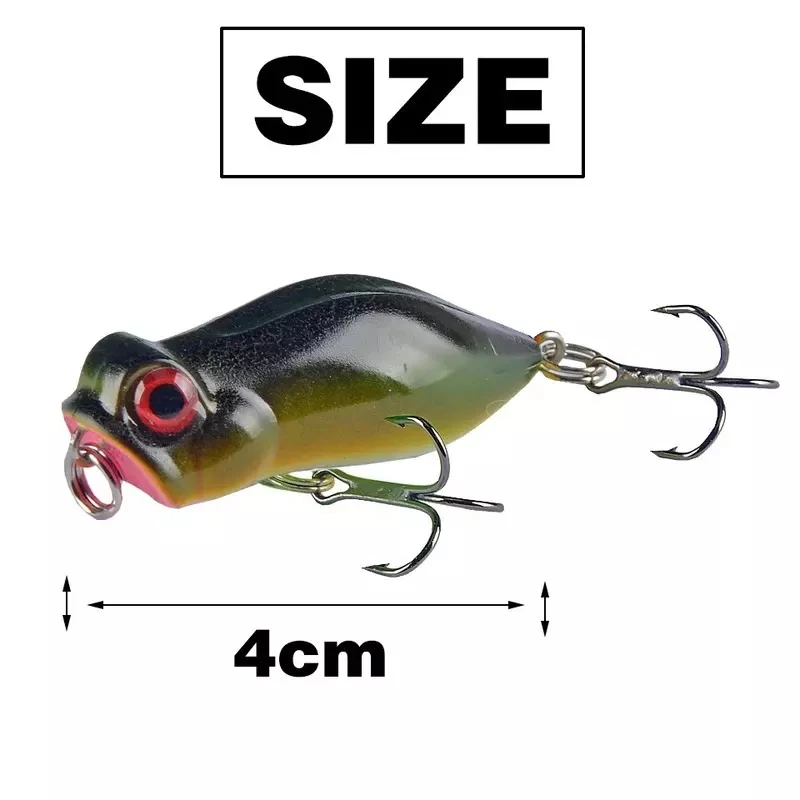 Wobblers Jerkbait-señuelo de pesca, cebo duro de 4cm y 3,2g, 7 colores, Minnow, manivela, aparejos de agua dulce y salada - imagen 4