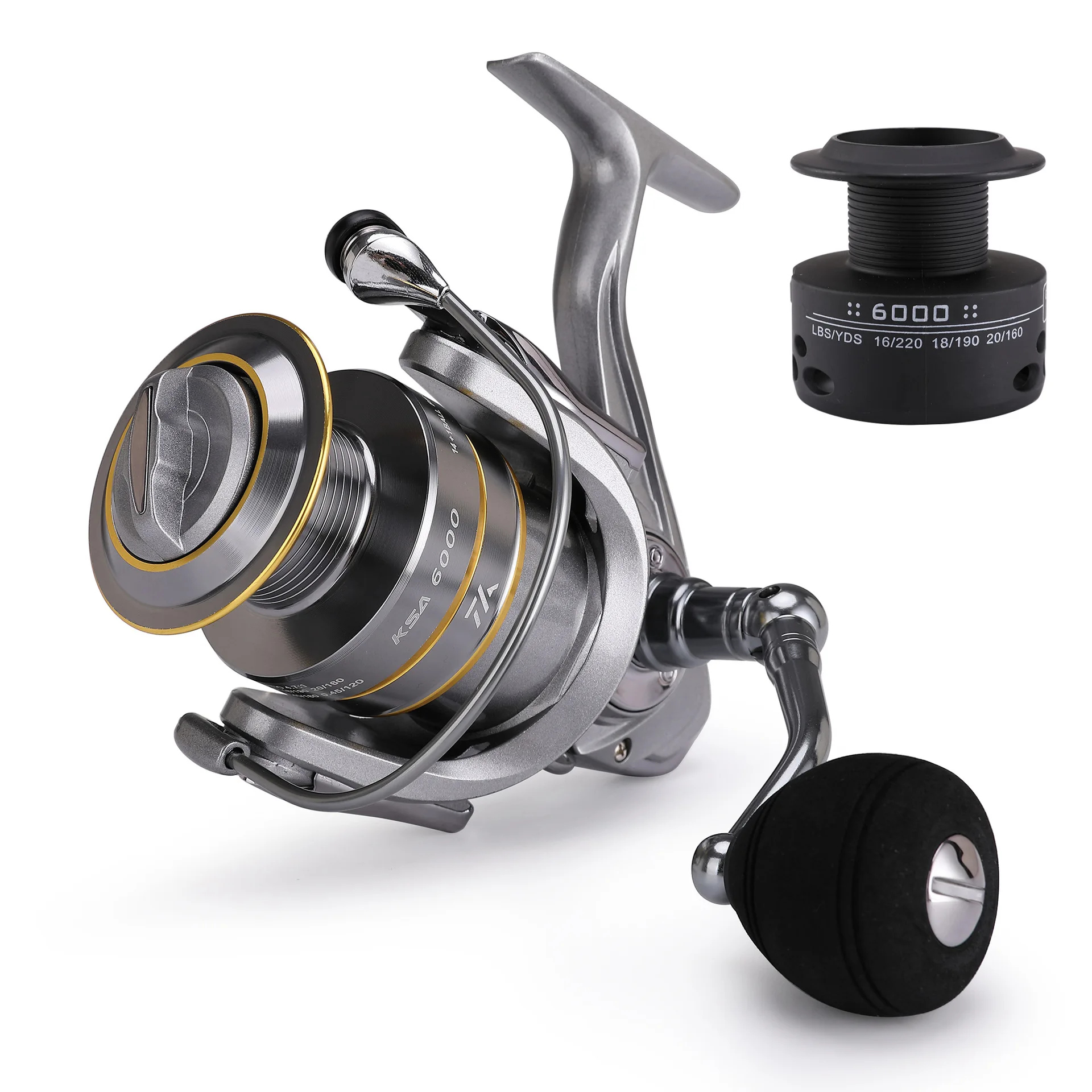 Carrete Spinning Acero Inoxidable – Arrastre hasta 15 kg - imagen 4