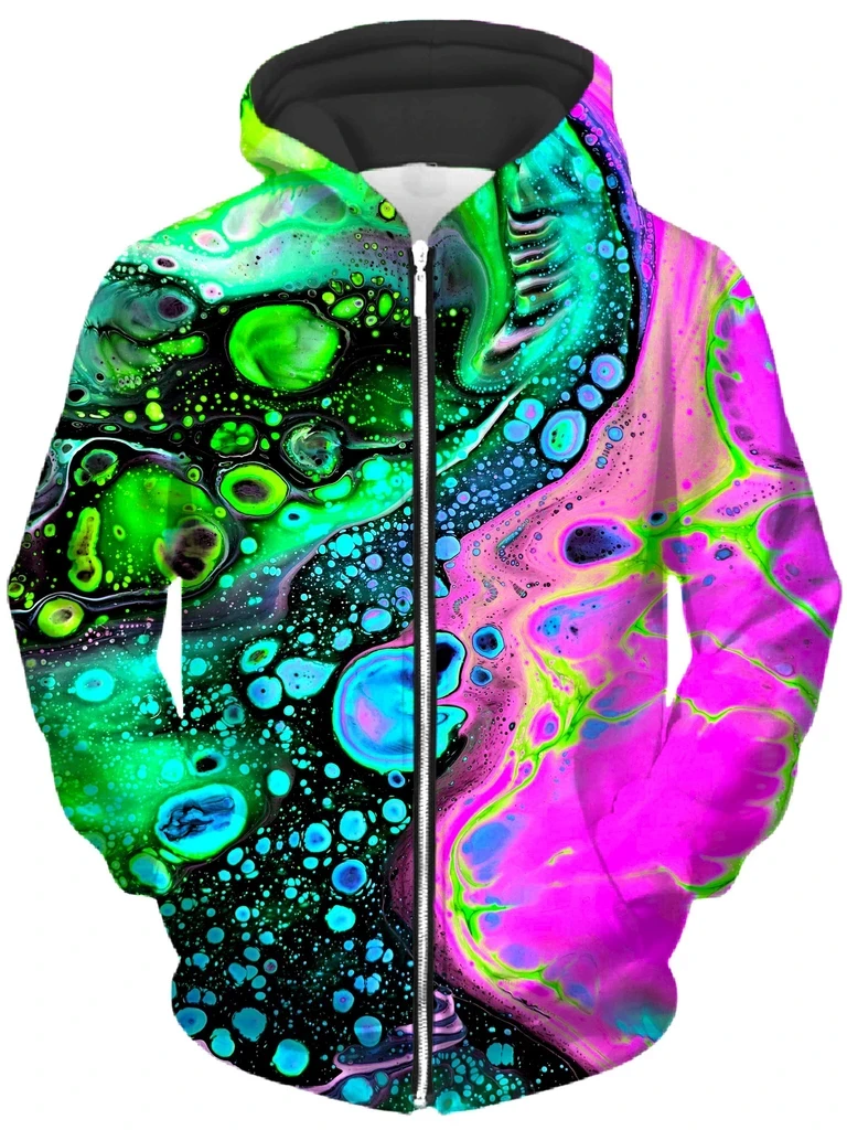 Sudadera con capucha de Trippy para hombre, suéter psicodélico de colores vibrantes con estampado 3D, ropa de calle Harajuku, MH777, novedad de 2019 - imagen 3