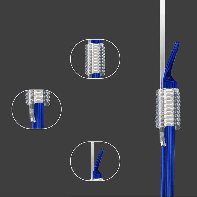 Anzuelo de acero para pesca de carpa de alto carbono, línea de unión de 45CM, estilo japonés, para agua de mar, 10 par/bolsa, 1 - imagen 4