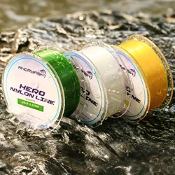Angryfish-sedal de pesca de nailon, Material de monofilamento superfuerte para carpa, 3 colores, 300yd, 0,12mm-0,47mm, 2-35LB