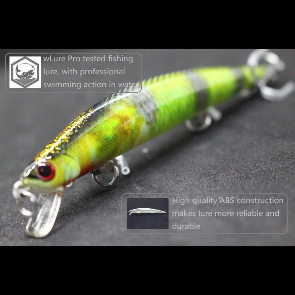 WLure-señuelo de pesca de 11,7g, 12cm, estilo largo y delgado, hoja de corte en forma de cuerpo, anzuelos de alta calidad realistas HM616 - imagen 4