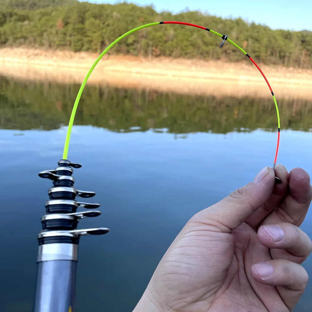 Alimentador de carpa voladora, caña de pescar telescópica en roca, giratoria, fibra de carbono, 3m 2,7 2,4 m 2,1 m 1,8 m 1,5 - imagen 4