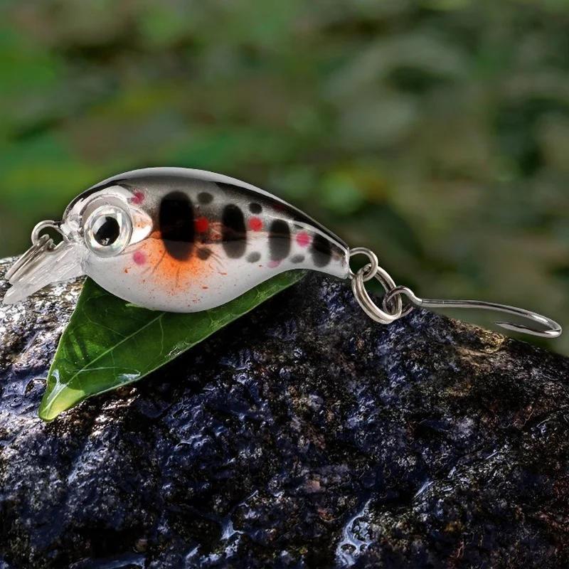 1 Uds señuelo de pesca Minnow 3,6 cm 2,1g Crankbait cebo duro Topwater Artificial Wobbler Bass Japón accesorios de pesca con mosca - imagen 3