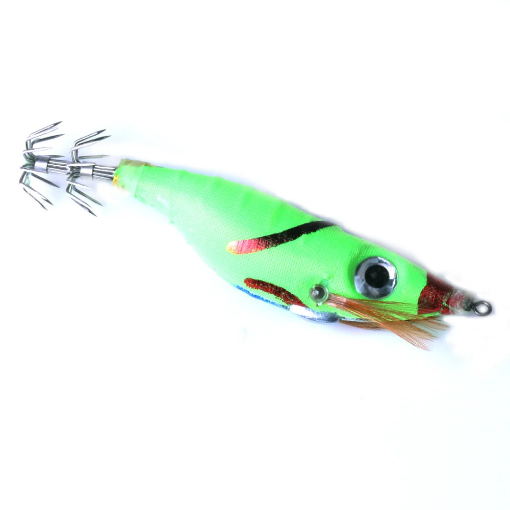 Anzuelo de calamar 3D, señuelo de pesca de camarón de ojo grande, anzuelo de Jig de calamar y sepia de 10CM y 12G, cebo de pulpo, 20 Uds. - imagen 4
