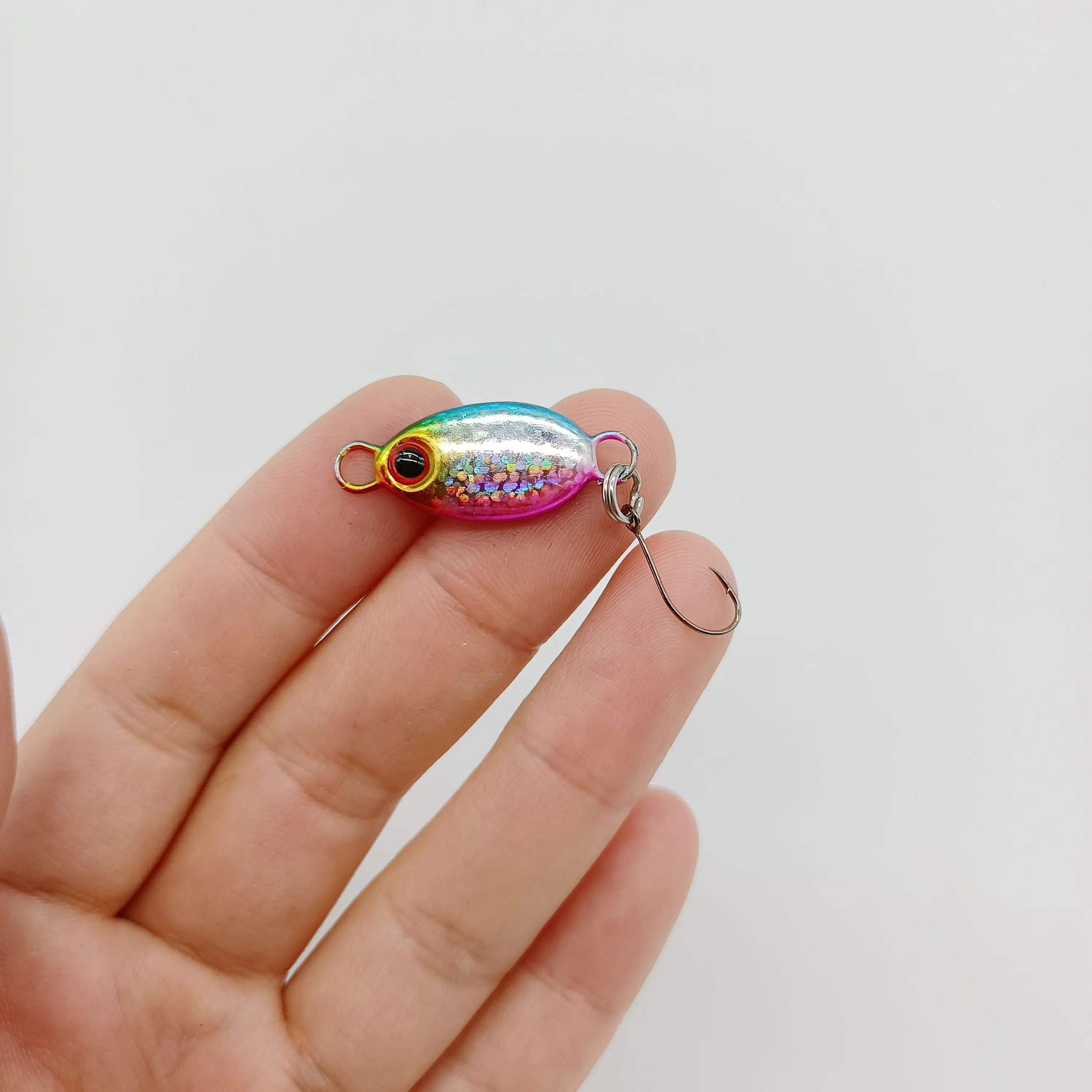 DUODUOYU-SEÑUELOS pequeños de Metal para pesca, cebo Artificial de un solo gancho, Jigbait 2g/3g/5g, 10 piezas + 1 a/lote - imagen 5