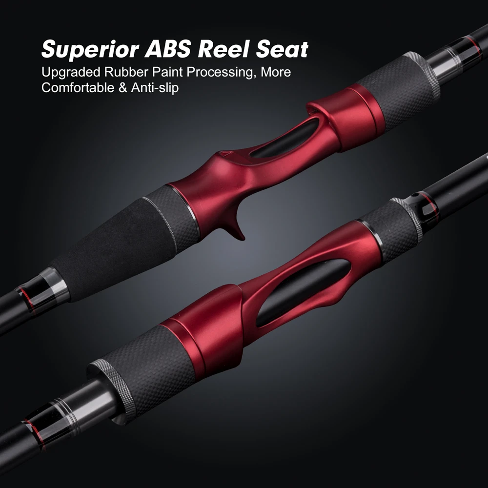 Goture Warrior-caña de pescar giratoria de fibra de carbono, accesorio de viaje con bolsa portátil, 2,7 M, 2,4 M, 2,28 M, 2,13 M, 4 piezas - imagen 5