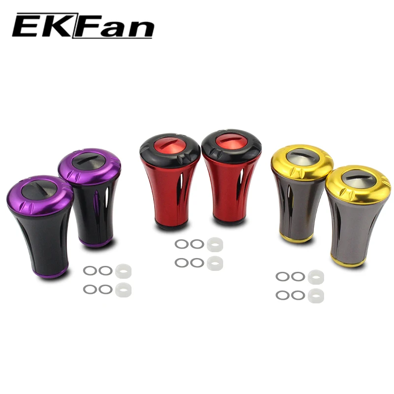 EKFan 2 unid/set perilla de mango de carrete de pesca para piezas de reparación de accesorios de mango de pesca D/S - imagen 2