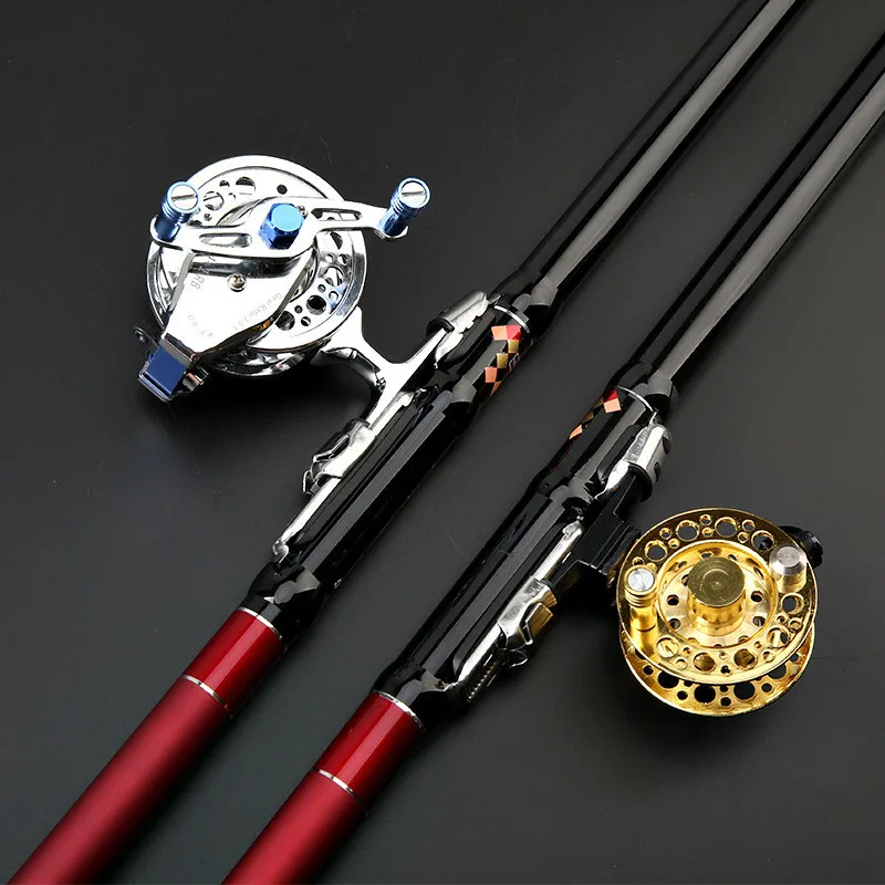 Caña de pescar de 4,5 m, 5,4 m, 6,3 m, 7,2 m, caña de pescar frontal de tres posiciones, palos de pesca telescópicos de fibra de carbono, wekartwo Olta - imagen 5