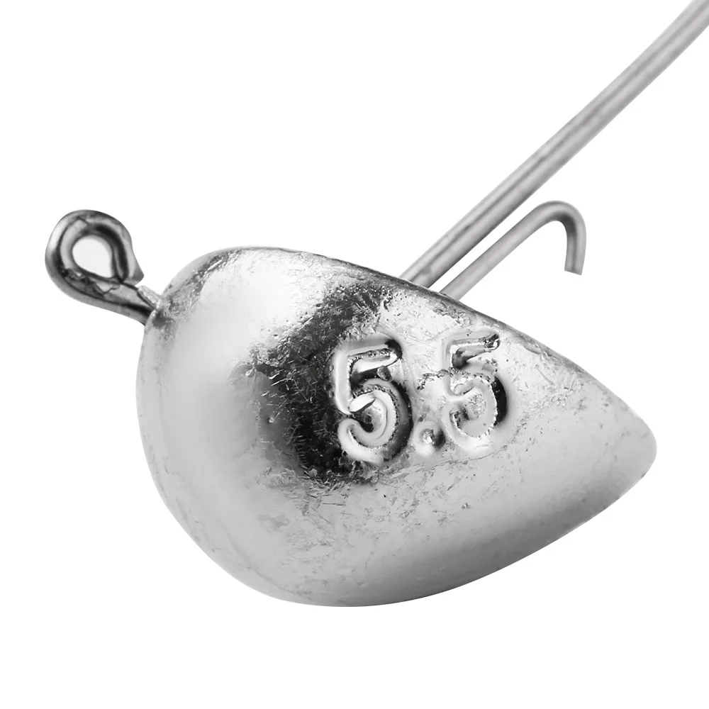 JOHNCOO 10 Uds anzuelos con cabeza de anzuelo 3g-7g plantillas de pesca anzuelos de pesca de agua dulce y salada para trucha y lubina - imagen 3