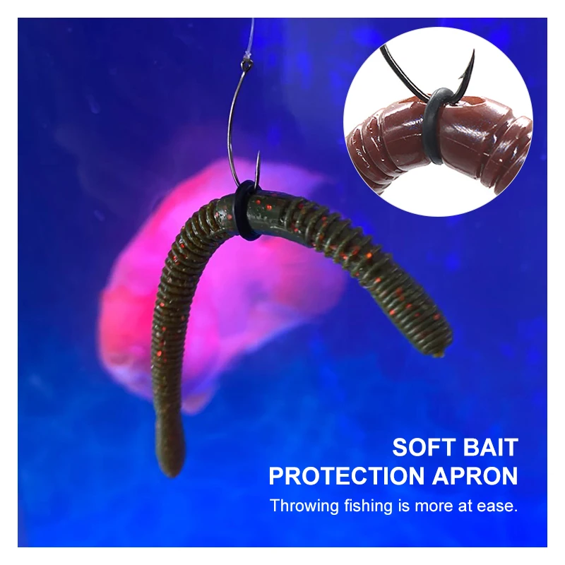 MOSODO-Kit de aparejos de pesca de lubina, herramienta de aparejo de gusano O anillo, aparejos de pesca de lubina para Senko, señuelo suave, juego de aparejos de pesca - imagen 3