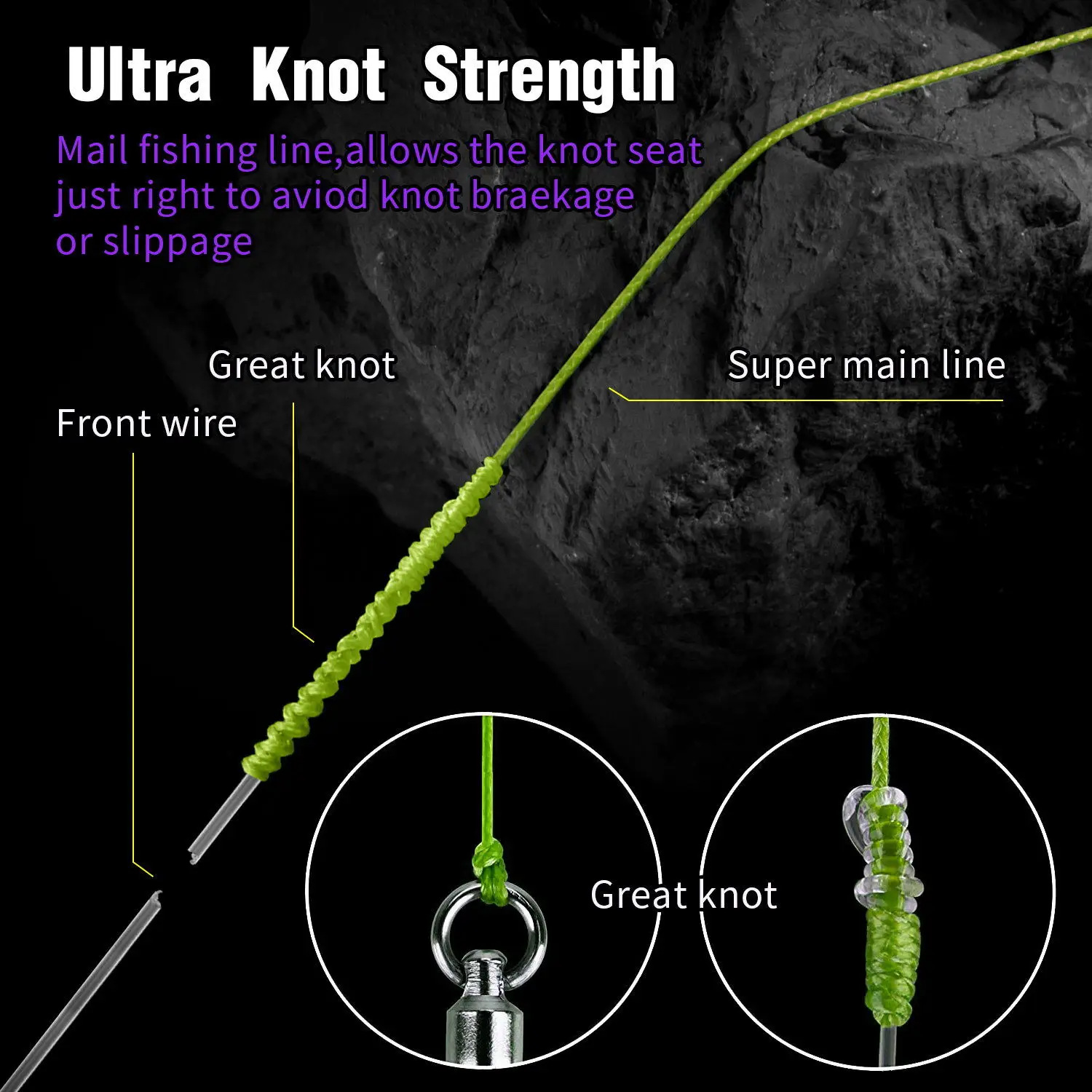 BAKAWA Brand 8 Strand Speckle PE Braided Fishing Line 300M 500M 1000M 150M 100M 20-100LB Multifilament  For Carp Wire - imagen 5