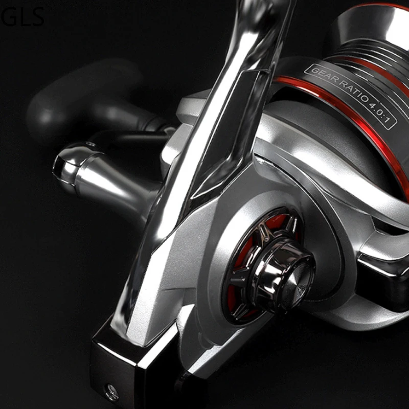 Rueda de pesca giratoria de tiro largo, agarre de goma suave 14 + 1BB 2023: 1, relación de engranaje, bobina de pesca, serie CTS 9000, 10000, 12000, 4,0 - imagen 5