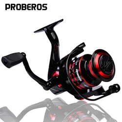 PROBEROS-carrete de pesca CNC, bobina de Metal de arrastre máximo 9-23KG, serie 1000-8000, rueda de pesca de carpa de agua salada, 3BB