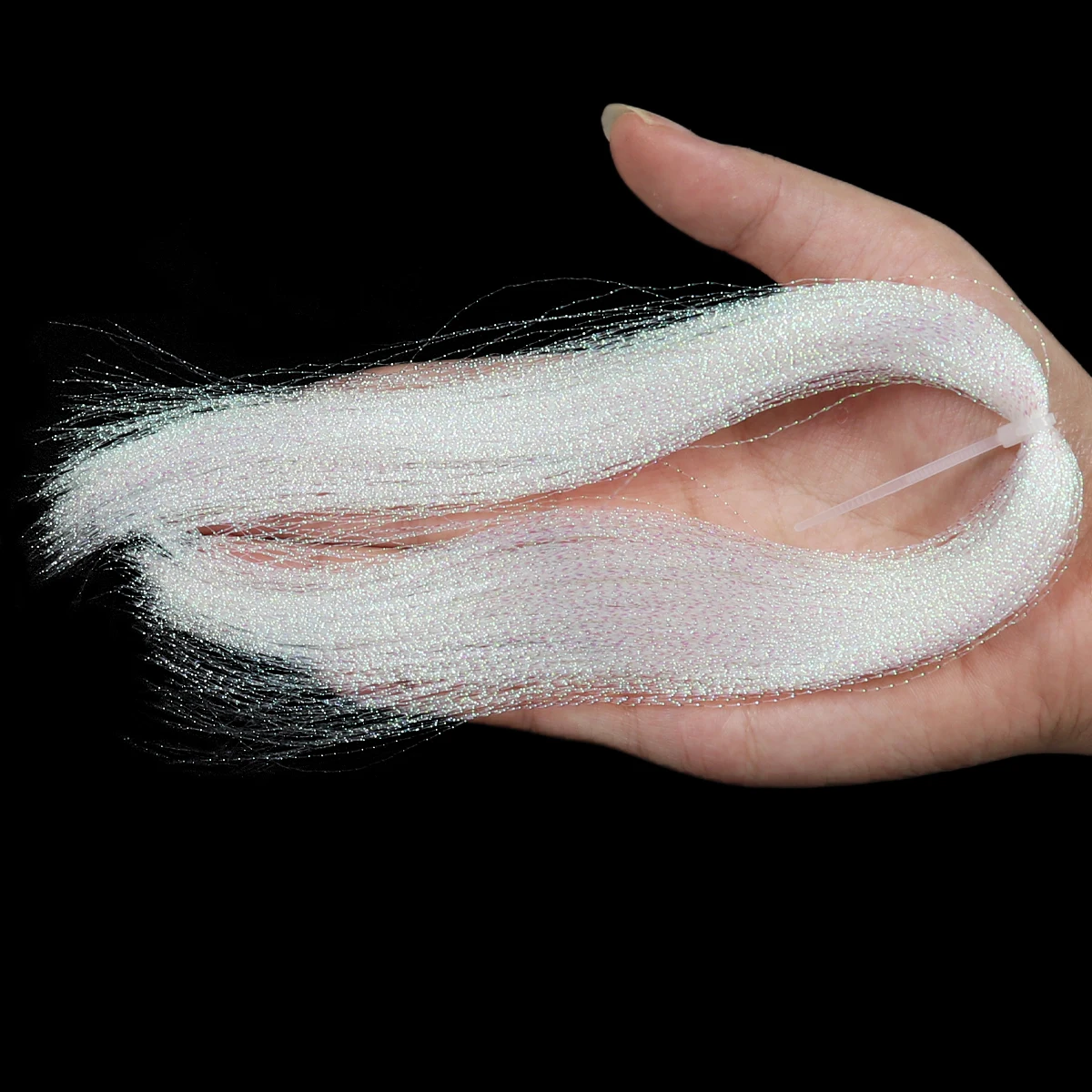 Wifreo-señuelo de anzuelo triple de Krystal Flashabou, Material de atado de moscas, Color negro, perla, Piink, Sabiki, 10 paquetes - imagen 5