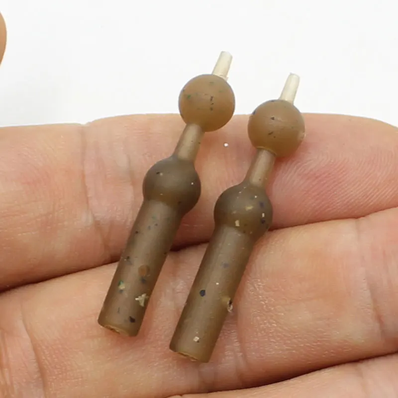 Equipo de aparejos de Material para carpa, aparejo de goma para pesca de carpa, líderes Leadcore, manga antienredos, 10 Uds. - imagen 2