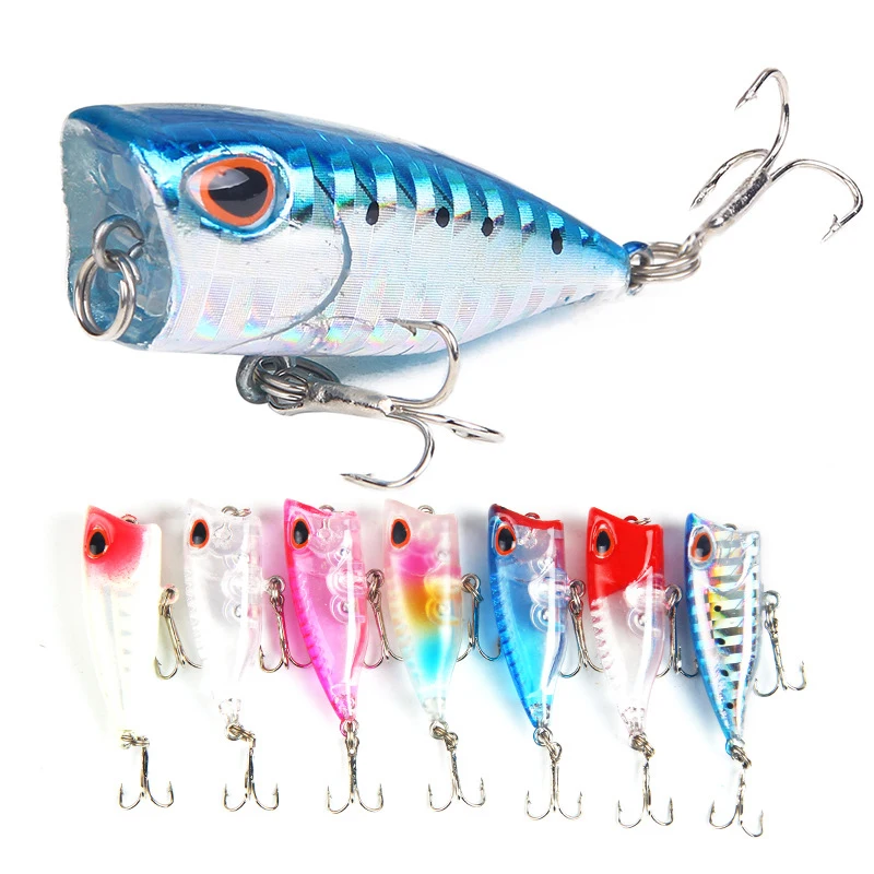 Señuelos de Pesca de pececillos, 1 piezas, 4cm, 3,3g, Crankbait articulado, Swimbait Popper, cebo Artificial duro, aparejos de pesca - imagen 2