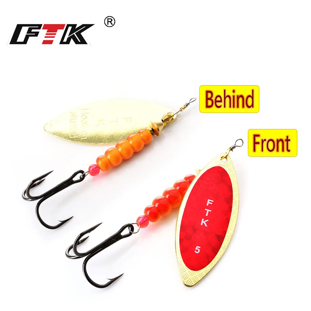FTK-cebos giratorios de Metal para pesca, señuelo Artificial de 4g/7g/12g, 8g/28g, Wobbler, Isca - imagen 5