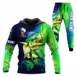 Conjunto deportivo de pesca Mahi Mahi – Sudadera con capucha y pants técnico otoño
