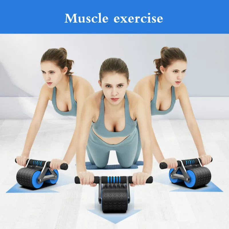 Rueda Abdominal de rebote automático, equipo de Fitness para el hogar, entrenador muscular Abdominal sin ruido, gimnasio, equipo de ejercicio de construcción corporal - imagen 4