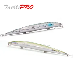 TacklePRO-señuelo flotante M27 Minnow, 130mm, 13,5g, señuelo duro de pececillo largo, 1 unidad, cebo de pesca Wobblers, profundidad de natación de 1,5 M