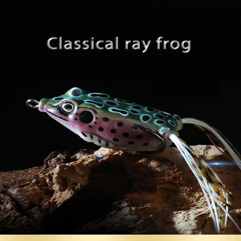 Rana de rayo biónico, cebo de rana clásica especial para peces negros con ranura de sangre, simulación de cebo falso, 5cm, 9g, nuevo estilo, 10 Uds. - imagen 2