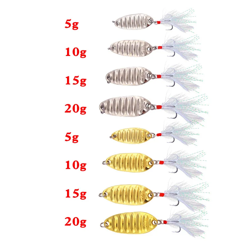 Señuelos de Pesca de Metal, anzuelos giratorios con lentejuelas, para Pesca de carpa, Topwater Isca Bass, 1 unidad