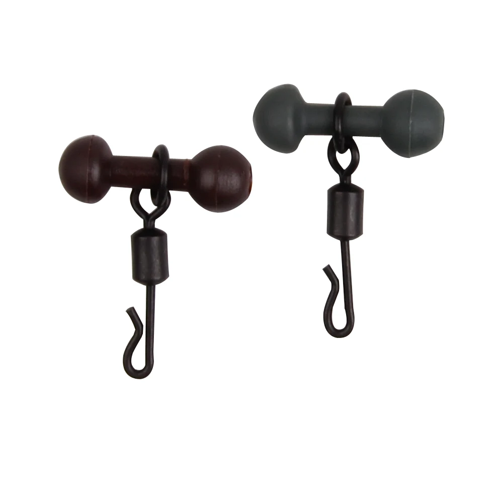 Aparejos de pesca de carpa con eslabones giratorios de cambio rápido, equipo de liberación de cuentas Chod, cuentas Heli Chod, 20 piezas - imagen 5