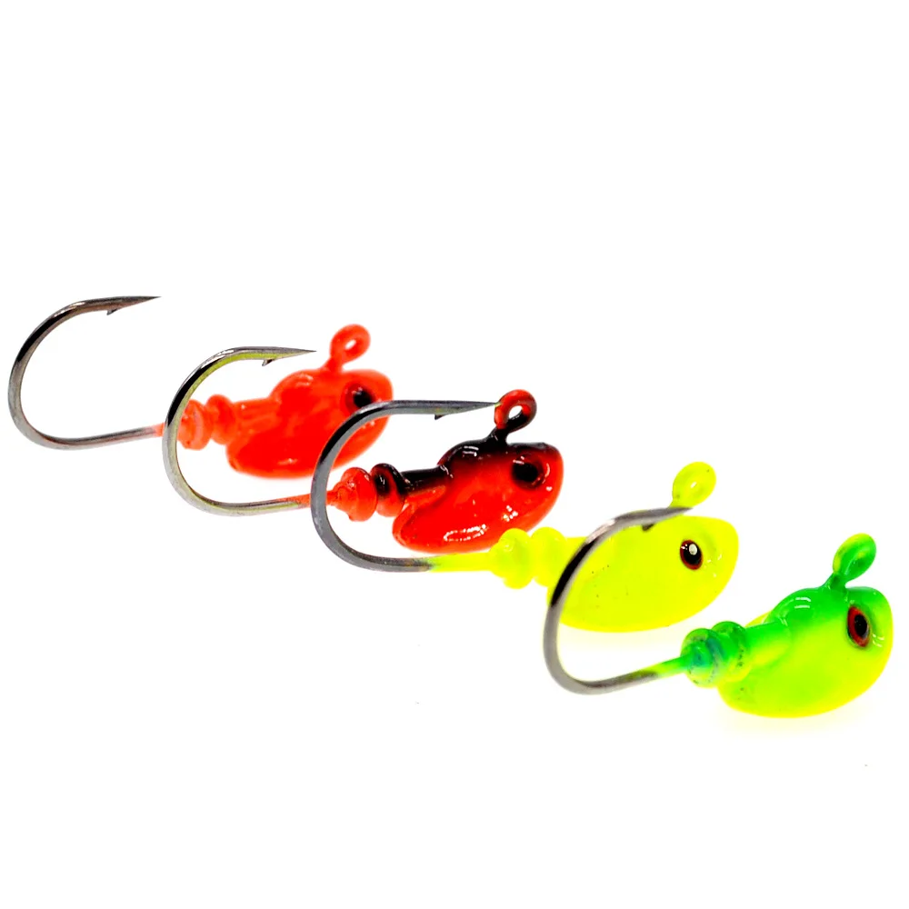 Señuelo de pesca de doble ojo, anzuelo con cabeza de anzuelo de 7g, 10g, 14g, 21g, 28g, plantillas, señuelos artificiales, cebo suave, anzuelos de gusano, bolsa de 1-2 piezas - imagen 4