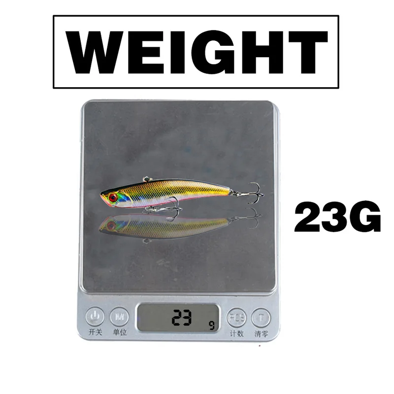 Nuevo 9,5 Cm 23G invierno Crankbait Wobbler hundimiento Pesca Crankbaits Vib señuelo hielo duro señuelo Mini Wobblers Crankbait Se Uelo Pesca - imagen 3