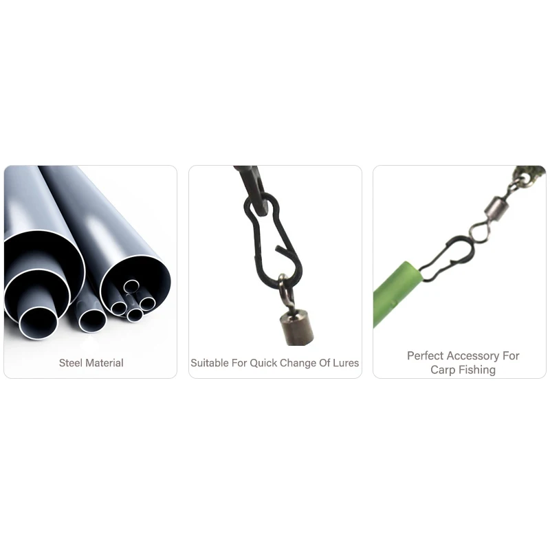 Mosodo-conector giratorio de pesca, eslabones de velocidad, gancho de pesca giratorio de cambio rápido, Terminal de carpa, accesorios de pesca - imagen 3