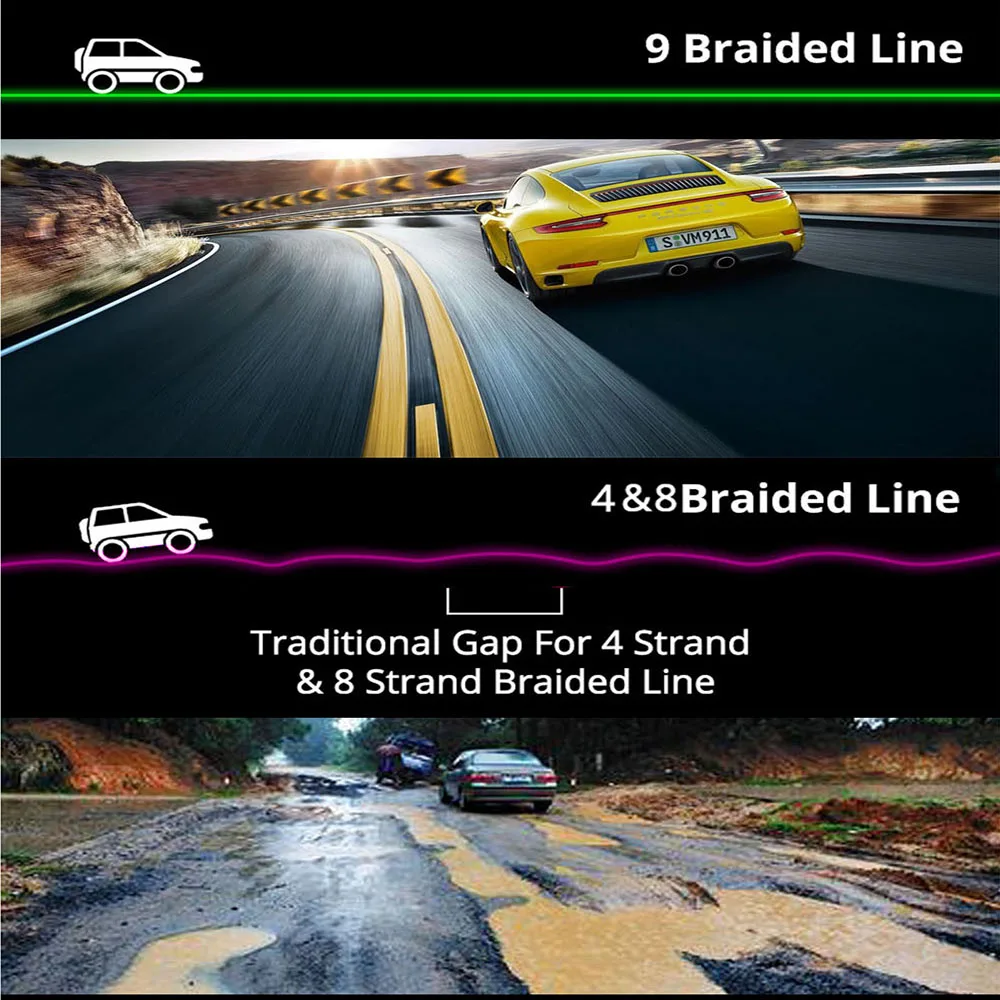 GHOTDA-Hilo de pescar trenzado, 300M, 9/8/4 hebras, multifilamento PE, 0,11-0,70mm, 0,4 #-12,0 # - imagen 3