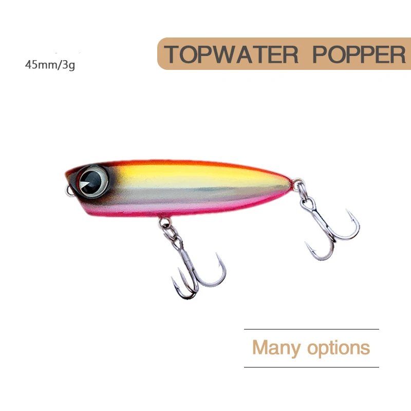 Topwater Popper Catching Fish con estilo y precisión