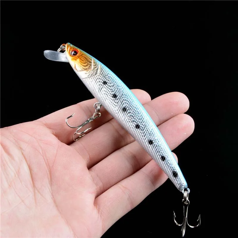 Señuelos de Pesca de pececillos japoneses, cebo duro flotante de 110mm y 10g, Wobbler, Crankbait, carpa, perca, aparejos de Pesca, 1 pieza - imagen 4