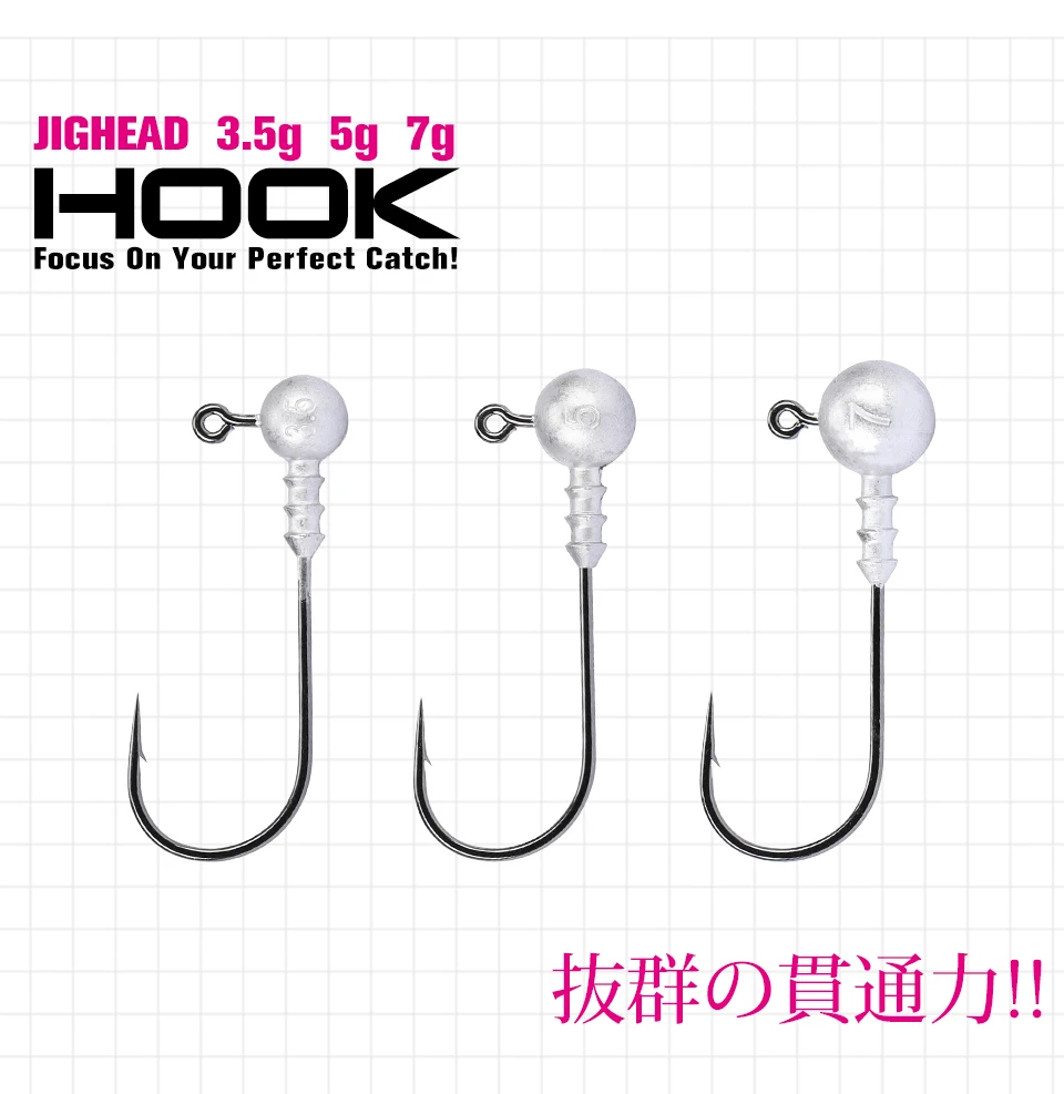 ¡Jighead ganchos perfectos para tus aventuras de pesca!
