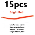 15pcs bright red